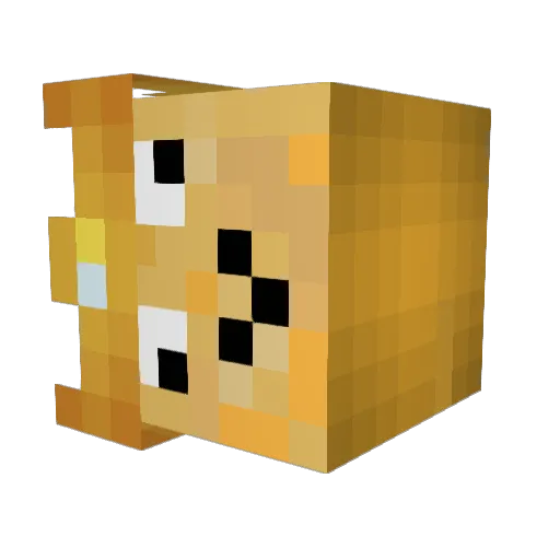 PotatoKingMC Minecraft avatar head, 3D render