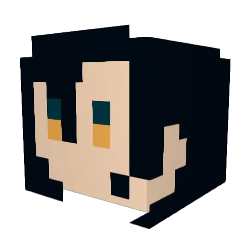PotatoKoh Minecraft avatar head, 3D render