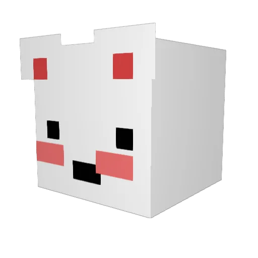 PotatoLee Minecraft avatar head, 3D render