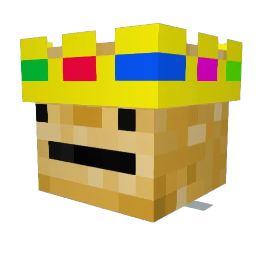 PotatoLord203 Minecraft avatar head, 3D render