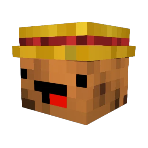 PotatoMan340 Minecraft avatar head, 3D render