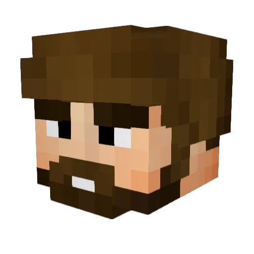 PotatoMilo Minecraft avatar head, 3D render