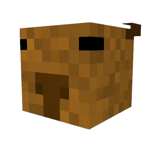 PotatoMustachee Minecraft avatar head, 3D render