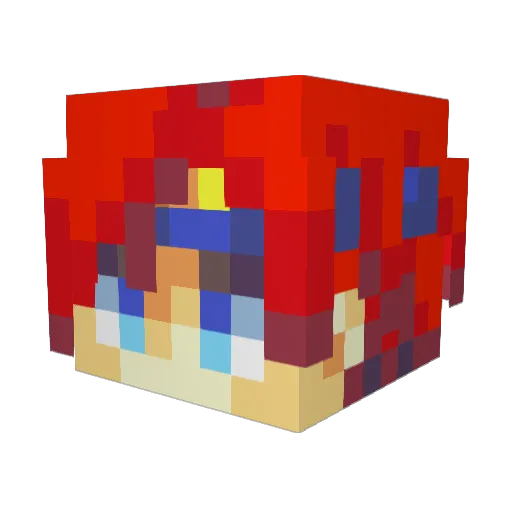 PotatoOfMystery Minecraft avatar head, 3D render