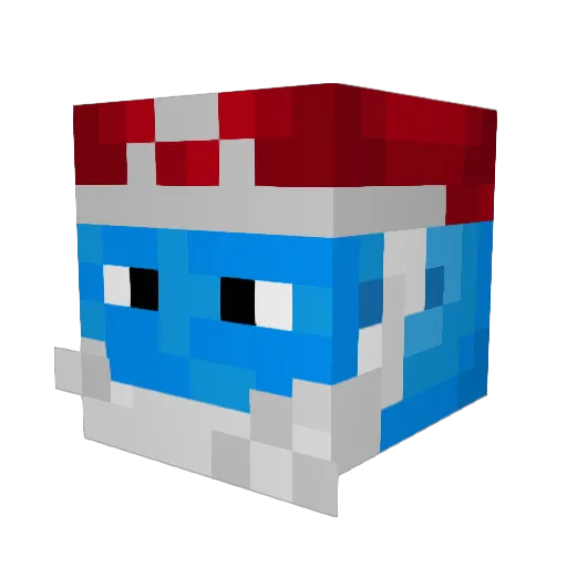 PotatoOnCrack Minecraft avatar head, 3D render