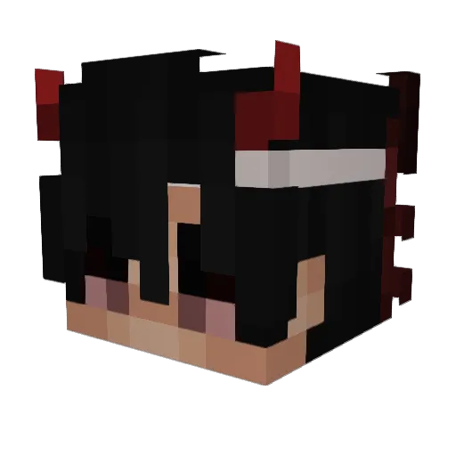 PotatoOofed Minecraft avatar head, 3D render