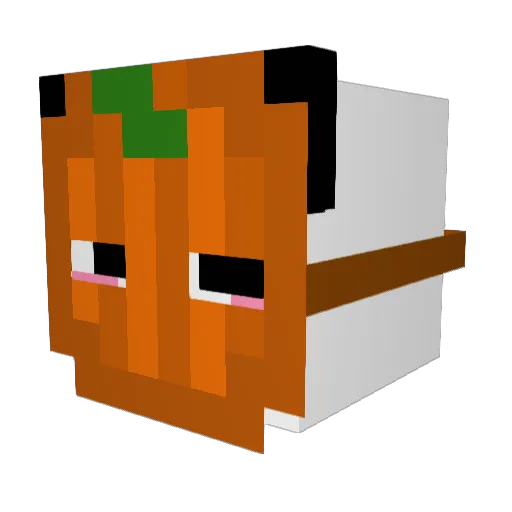 PotatoPoachers Minecraft avatar head, 3D render