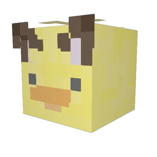 PotatoPro509 Minecraft avatar head, 3D render