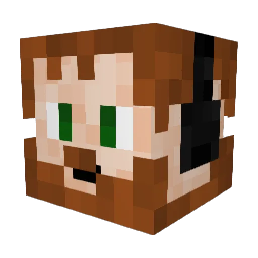 PotatoSal Minecraft avatar head, 3D render
