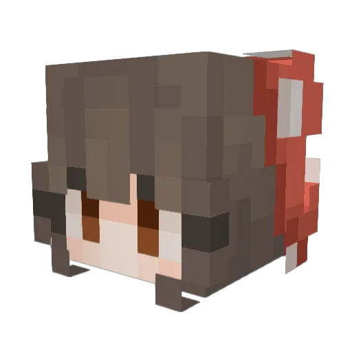 PotatoSalaad Minecraft avatar head, 3D render