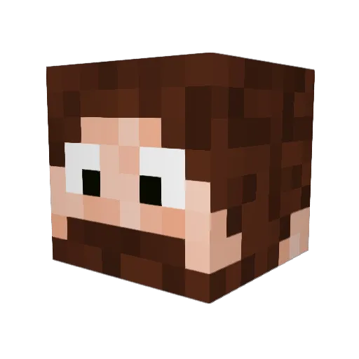 PotatoShire Minecraft avatar head, 3D render