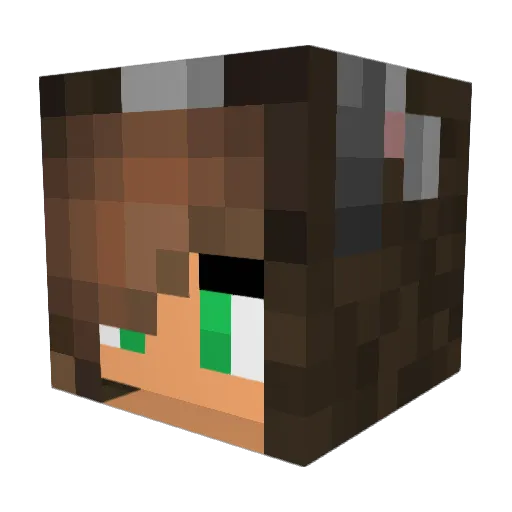 PotatoSprinkles Minecraft avatar head, 3D render