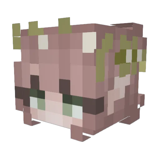 PotatoSxd Minecraft avatar head, 3D render