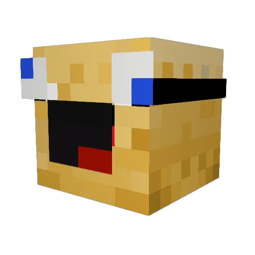 PotatoWarrior_ Minecraft avatar head, 3D render