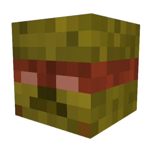 PotatoWithRifle Minecraft avatar head, 3D render