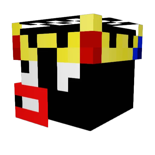 Potato_012345 Minecraft avatar head, 3D render