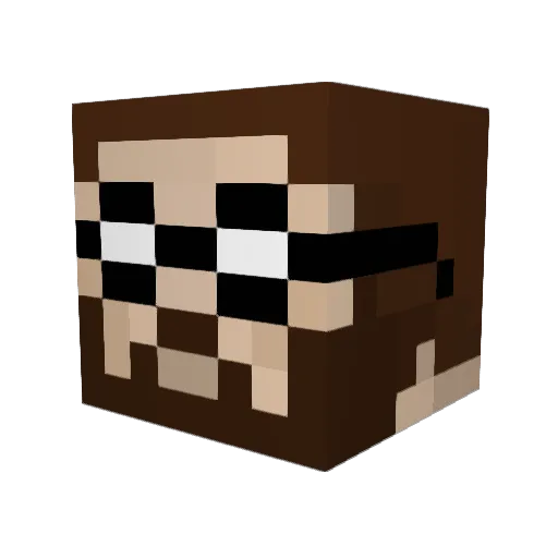 Potato_107 Minecraft avatar head, 3D render