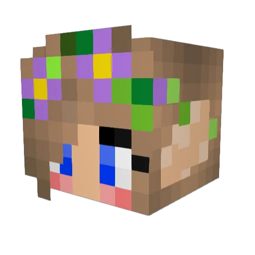 Potato_1147 Minecraft avatar head, 3D render