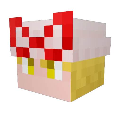 Potato_42 Minecraft avatar head, 3D render