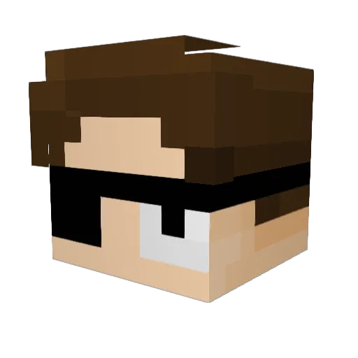 Potato_62 Minecraft avatar head, 3D render