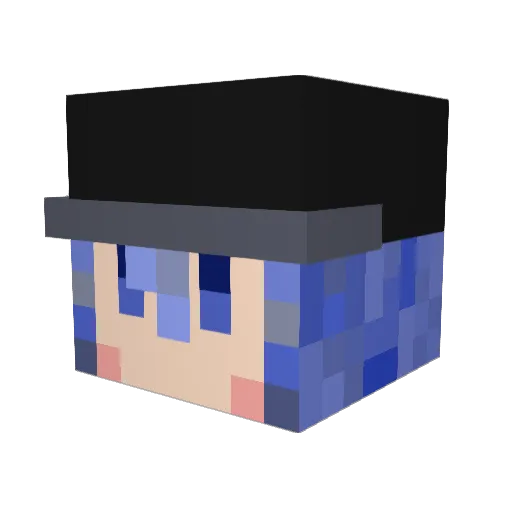 Potato_ Minecraft avatar head, 3D render