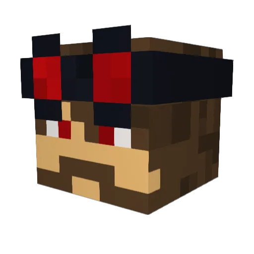 Potato_King62 Minecraft avatar head, 3D render