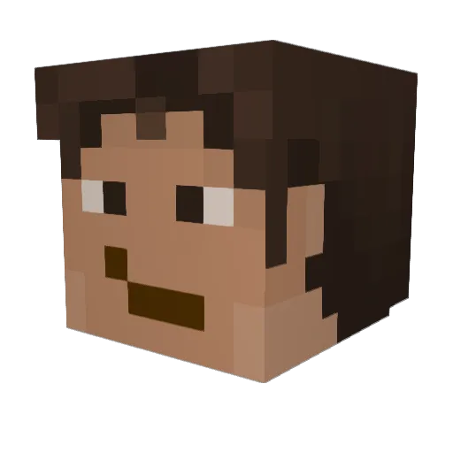 Potato_Munch Minecraft avatar head, 3D render