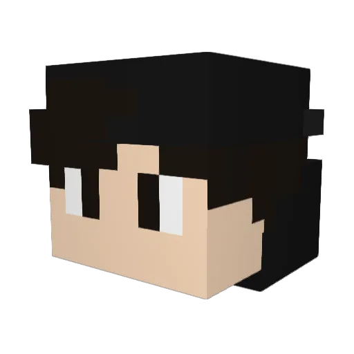 PotatoesBoy Minecraft avatar head, 3D render