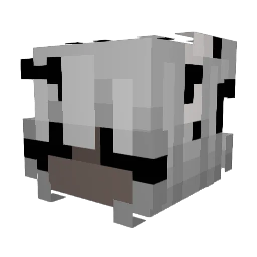 PotatoesCrack Minecraft avatar head, 3D render