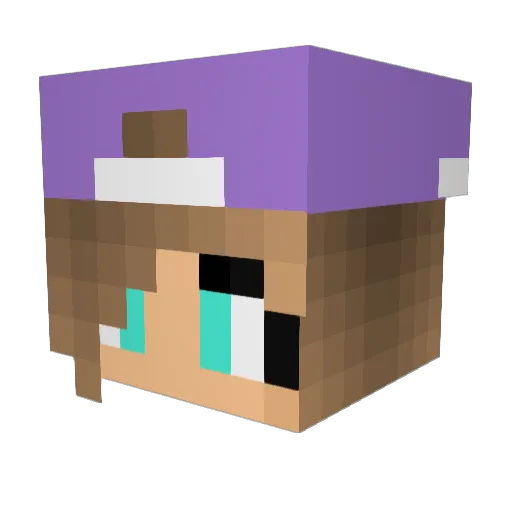 Potatohead124 Minecraft avatar head, 3D render