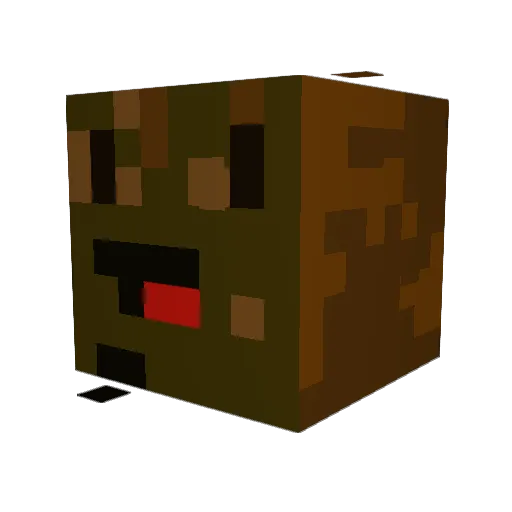 Potatoman9722 Minecraft avatar head, 3D render