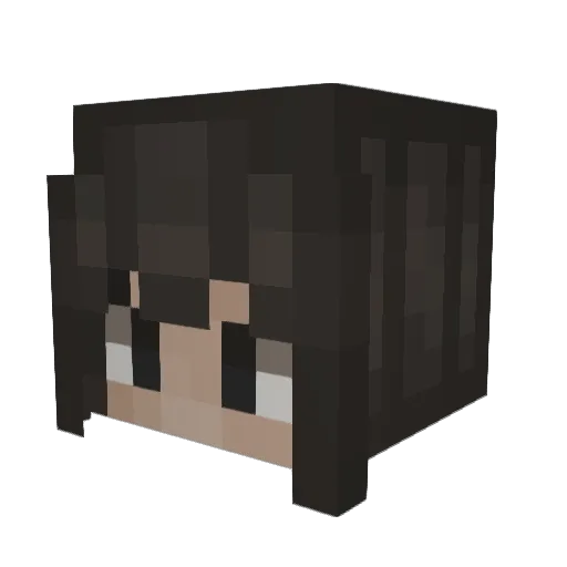 Potatomane Minecraft avatar head, 3D render