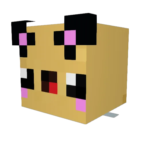 Potatomaster7 Minecraft avatar head, 3D render