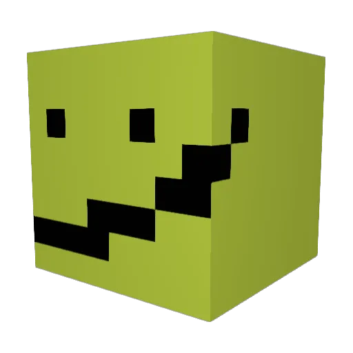 Potatomination Minecraft avatar head, 3D render