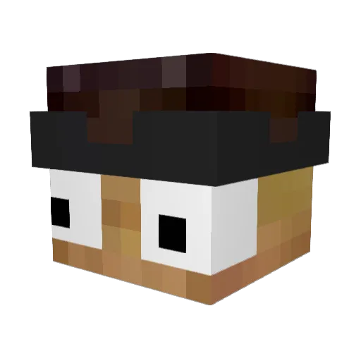 Potatone Minecraft avatar head, 3D render