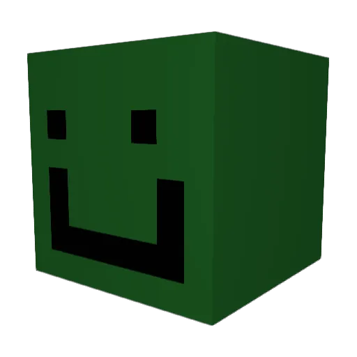 Potatopugss Minecraft avatar head, 3D render