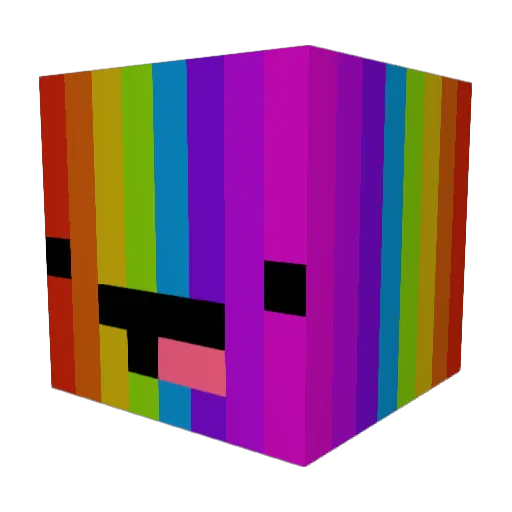 PotatosPotate Minecraft avatar head, 3D render