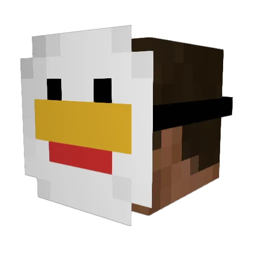 Potatosaresold Minecraft avatar head, 3D render