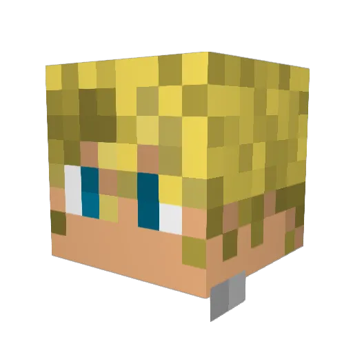 Potatoslayer98 Minecraft avatar head, 3D render
