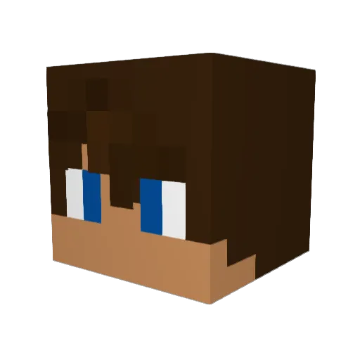 Potatote Minecraft avatar head, 3D render