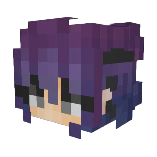 Potatovich Minecraft avatar head, 3D render