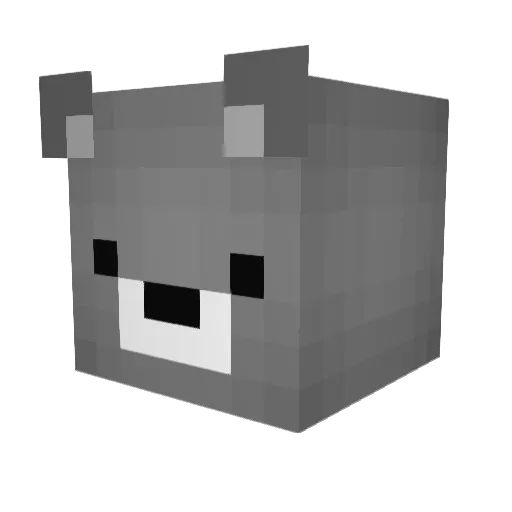 Potatus2 Minecraft avatar head, 3D render