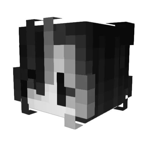 PotauraOwens Minecraft avatar head, 3D render