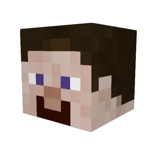 PotcFdk Minecraft avatar head, 3D render
