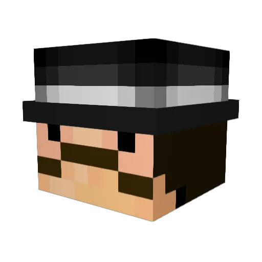 Pote4ka Minecraft avatar head, 3D render
