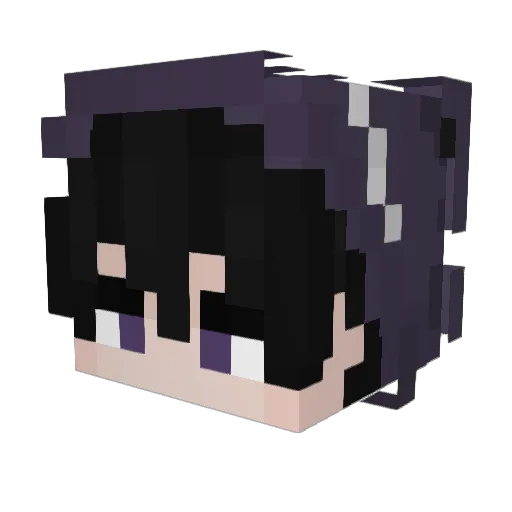 Poteck Minecraft avatar head, 3D render