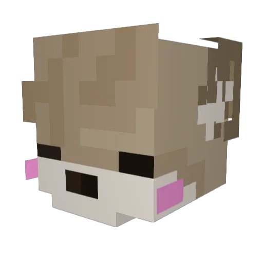 Potent_Chaos Minecraft avatar head, 3D render