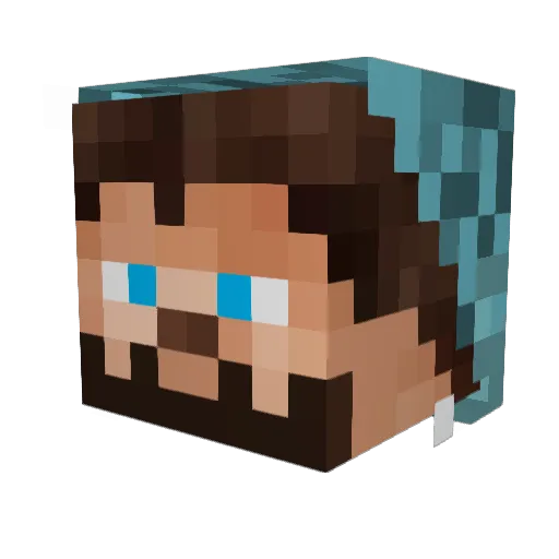 Potential_Hero Minecraft avatar head, 3D render