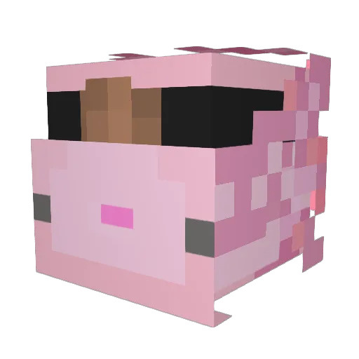 PotentiallyHamza Minecraft avatar head, 3D render