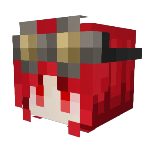 Potetball1 Minecraft avatar head, 3D render